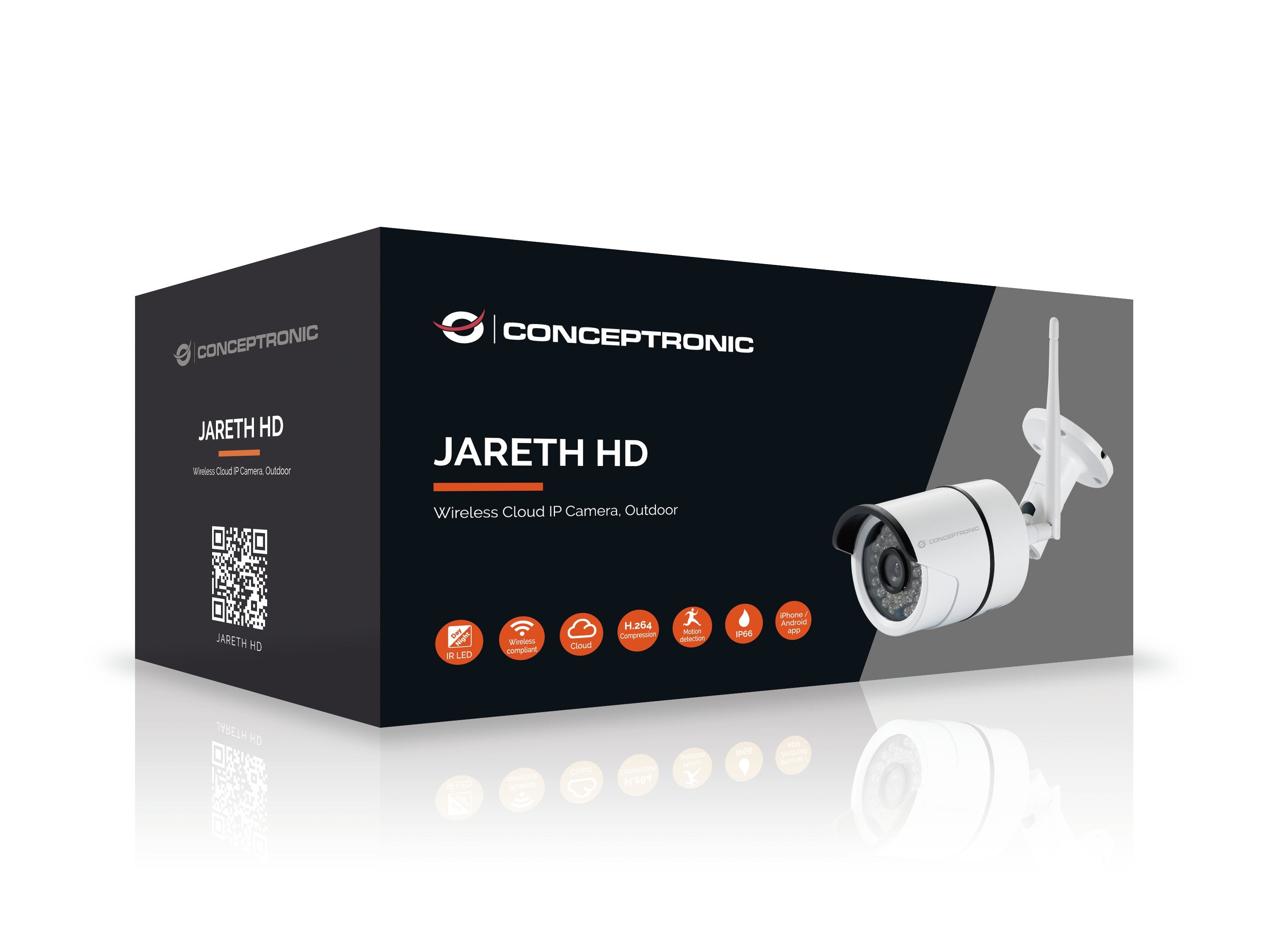 EAN 4015867209967 - Conceptronic JARETH02W cámara de vigilancia Bala (forma) Cámara de seguridad IP Exterior 1280 x 720 Pixel imagen 2
