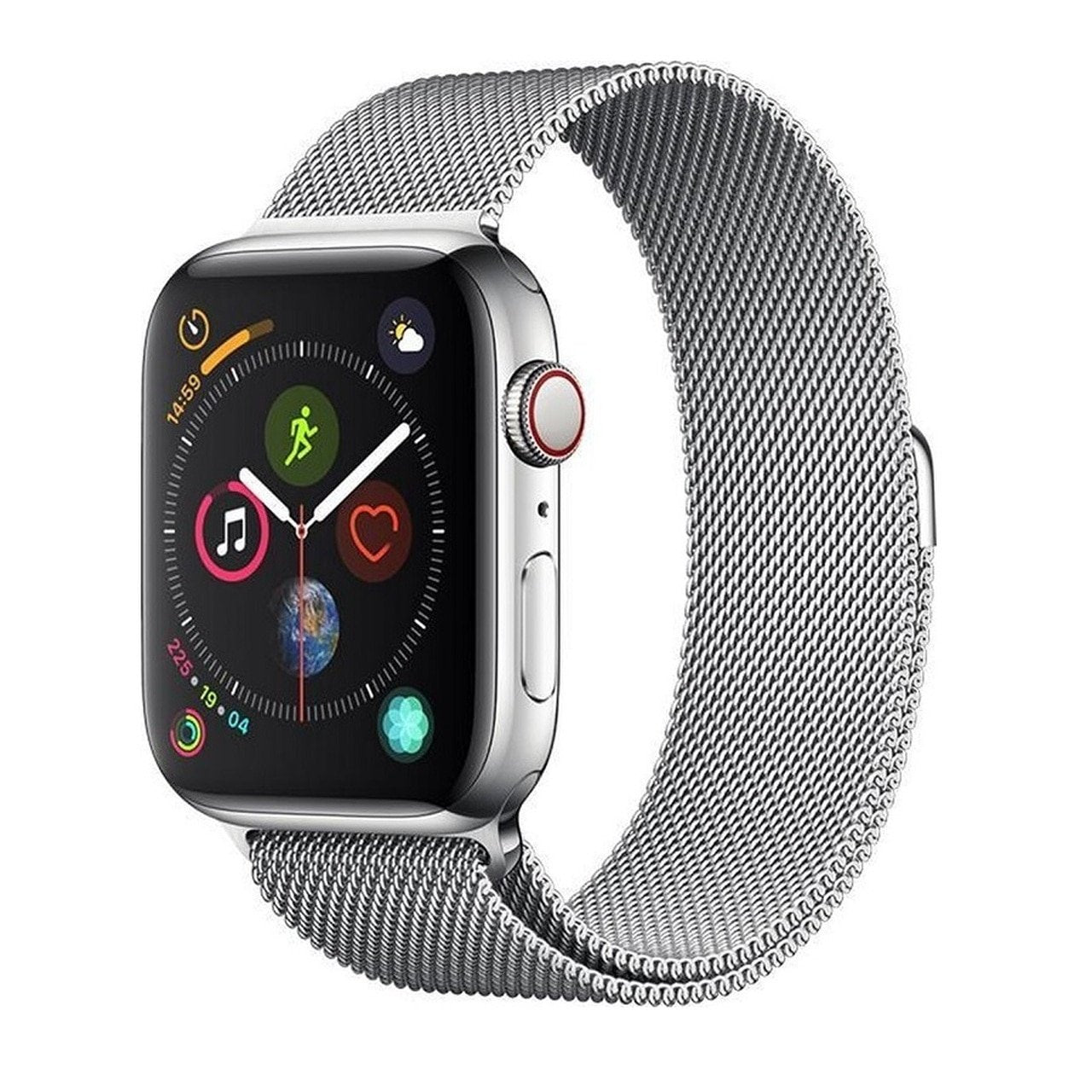 Bracelet Maille Milanaise Plateado Para Apple Watch (42 / 44 / 45 / 49mm) - Devia