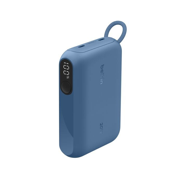 Belkin Powerbank Mit Display 20w 10.000mah Usb-C Blau Bpb027hqbl