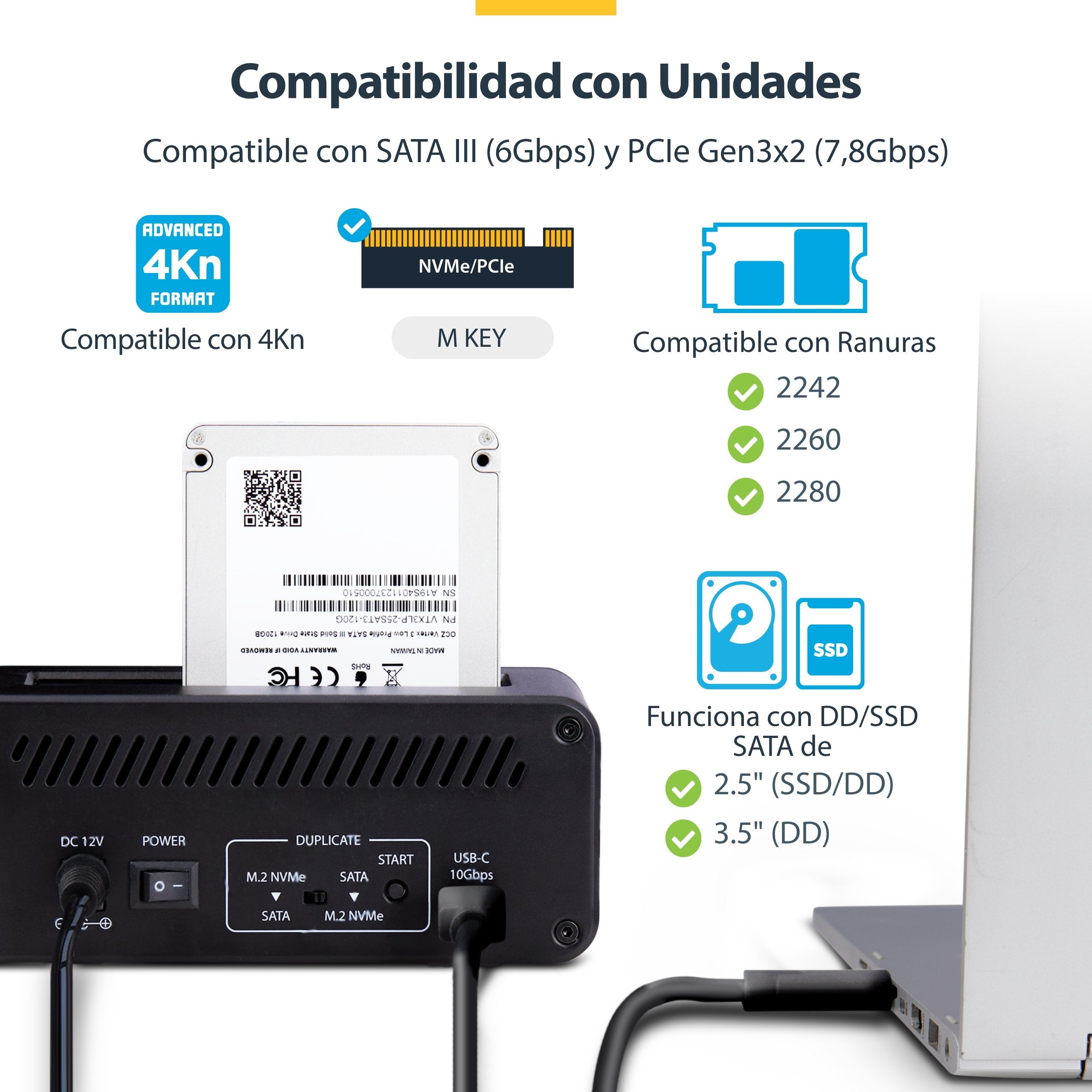 EAN 0065030904728 - StarTech.com N2-M2-SSD-DUPLICATOR duplicador de datos y soporte Duplicador de HDD/ SSD (discos duros/unid imagen 15