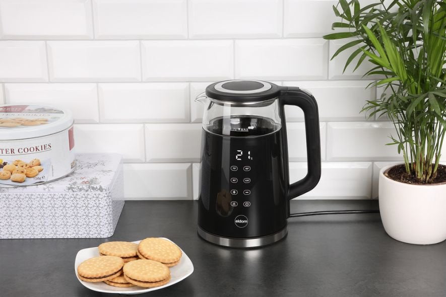 Tetera Eldom C530 Nevo Eléctrica 1,7 L 2200 W Negro, Transparente