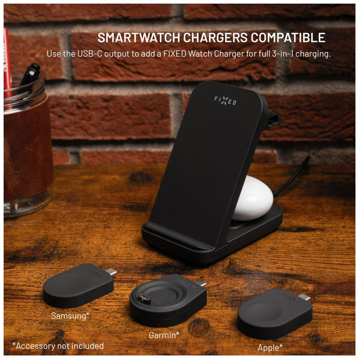 EAN 8591680182077 - FIXED FIXPOS-U-BK cargador de dispositivo móvil Reloj inteligente, Smartphone, Auriculares Negro USB Carg imagen 5