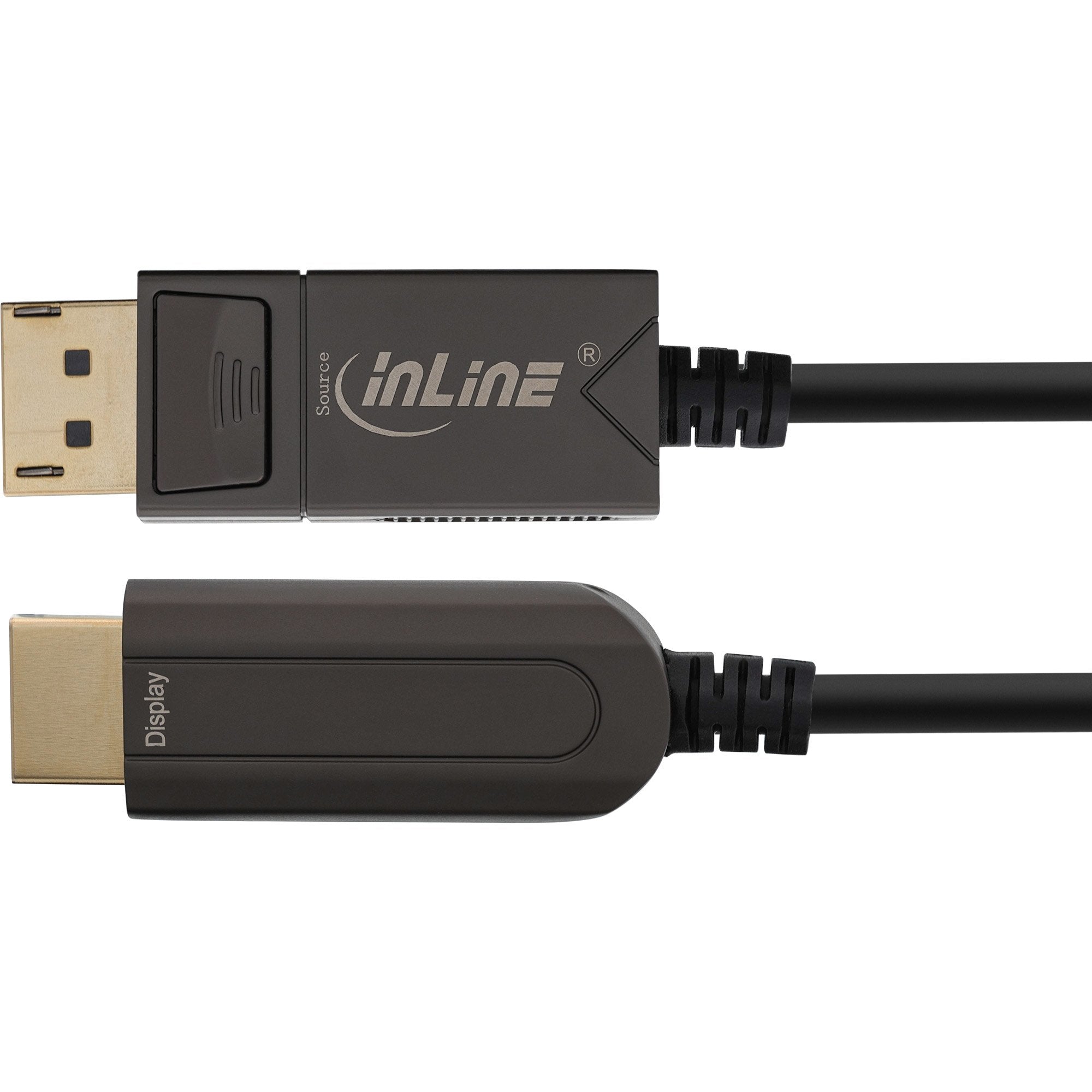 Cable Inline Displayport A Hdmi Aoc, 4k/60hz, Negro, 20m