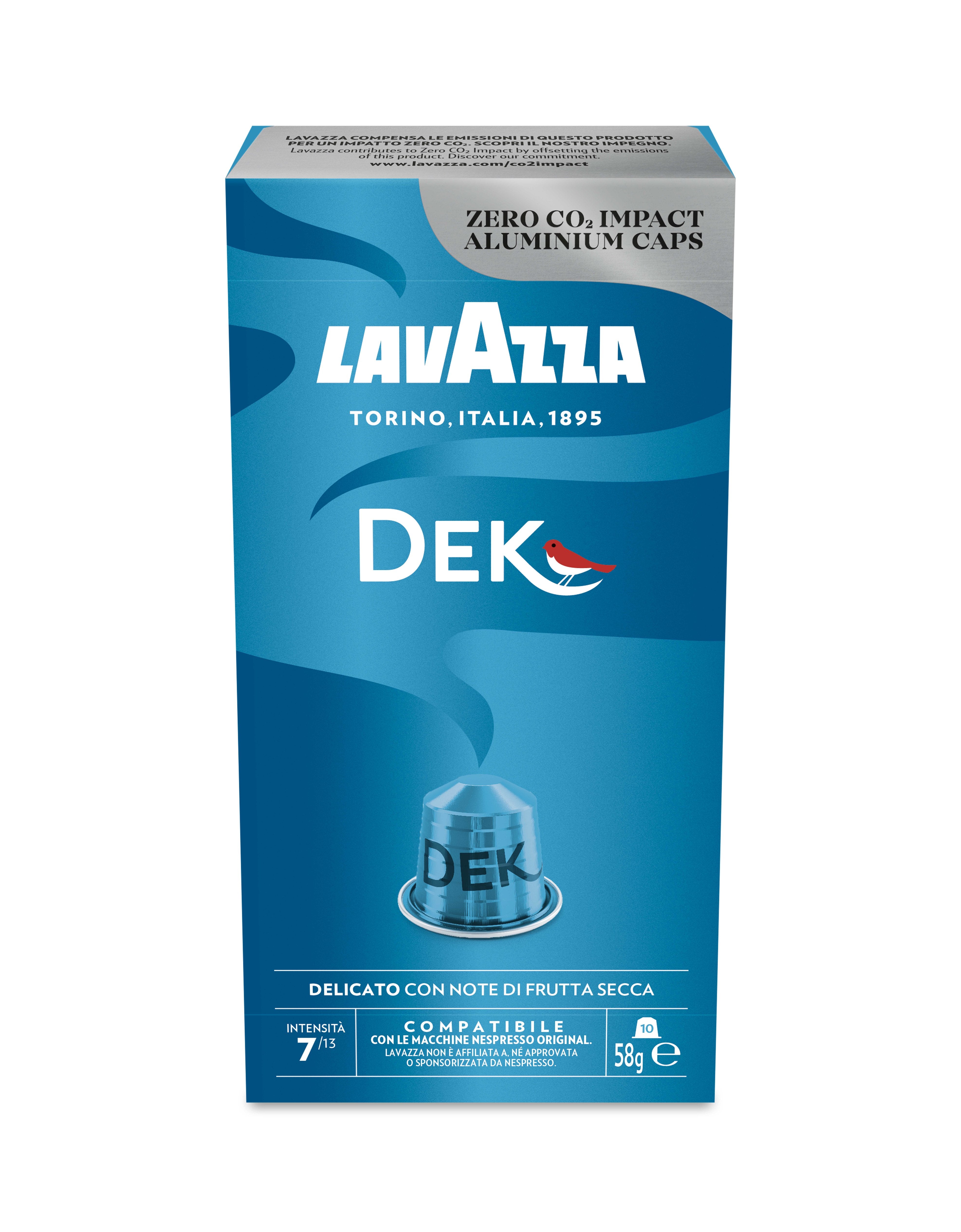 Cápsula Lavazza Espresso Decaf Descafeinado Para Cafeteras Nespresso Caja De 10