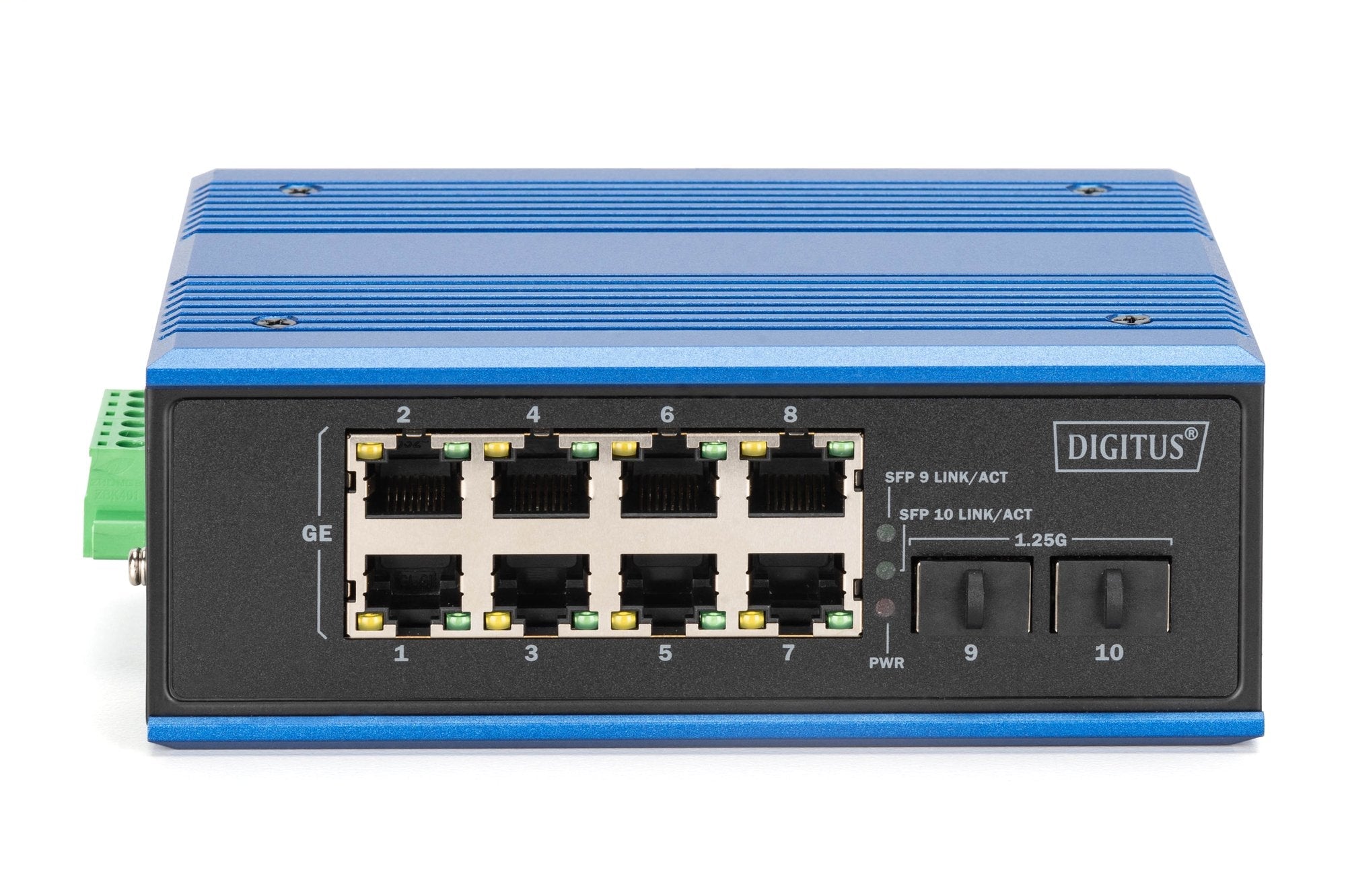 Digitus Switch Gigabit Ethernet Industrial De 8+2 Puertos