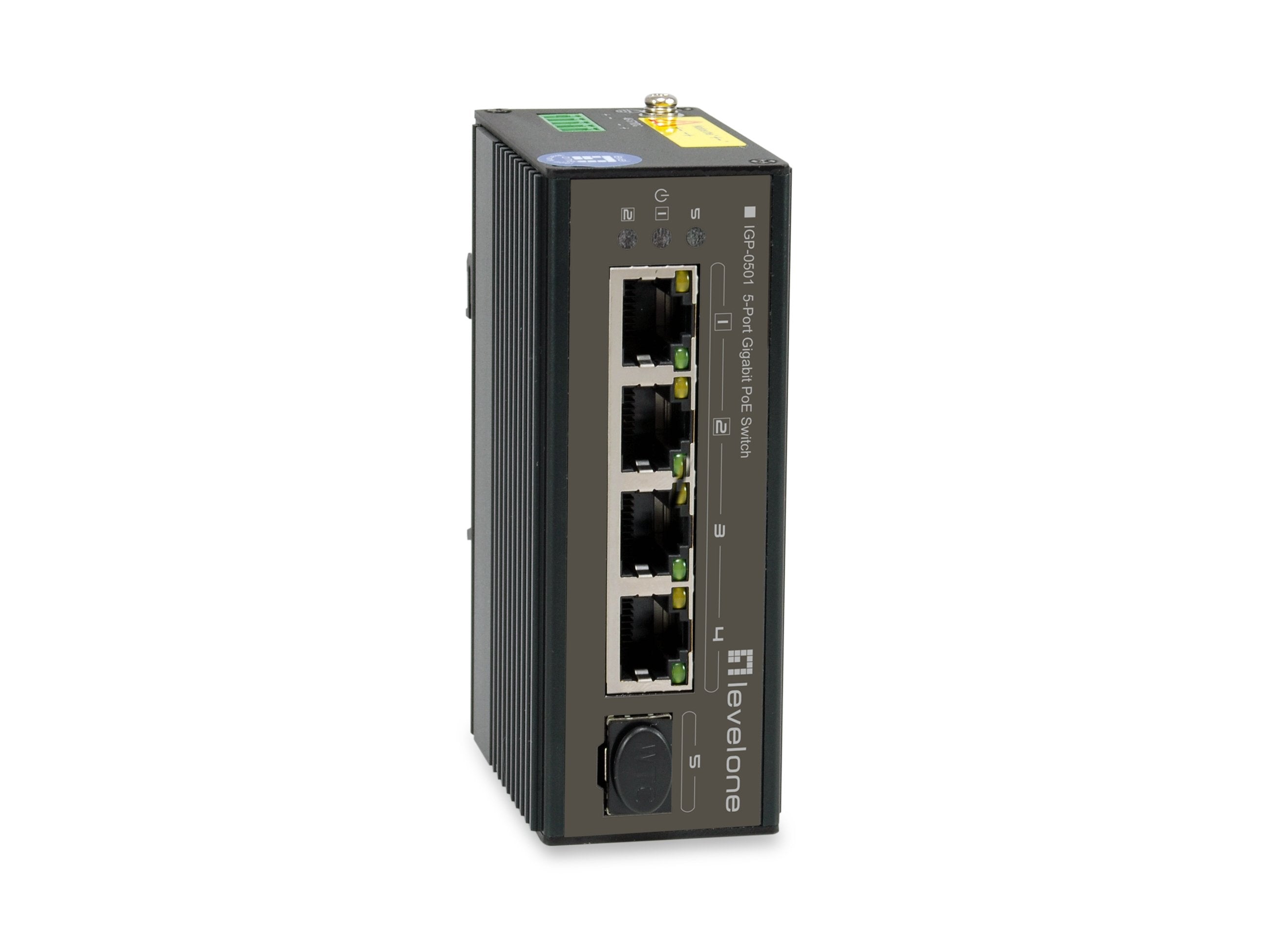 Switch Levelone 5x Ge Igp-0501 4xge 1xgsfp 4xpoe+