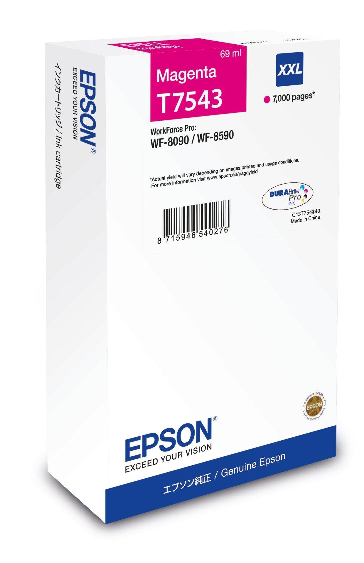 Epson Tinte Magenta 69.0ml Wf Pro 8090 8590 ''Xxl''