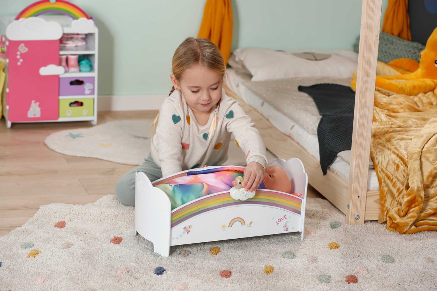 EAN 4001167835999 - BABY born Rainbow Bed Cama/cuna para muñecas imagen 6