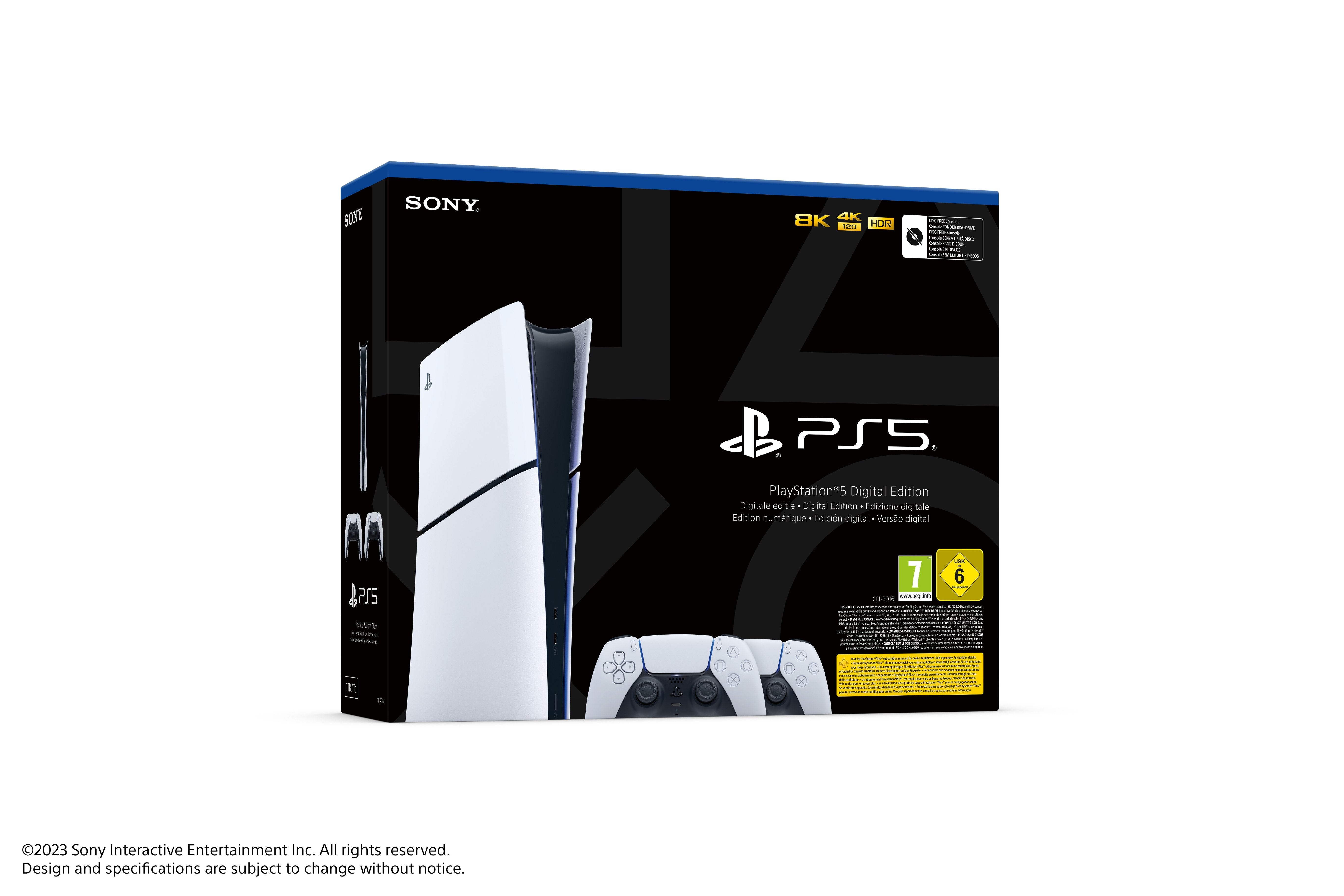 EAN 0711719581574 - Sony Playstation 5 Slim 1,02 TB Wifi Negro, Blanco imagen 3