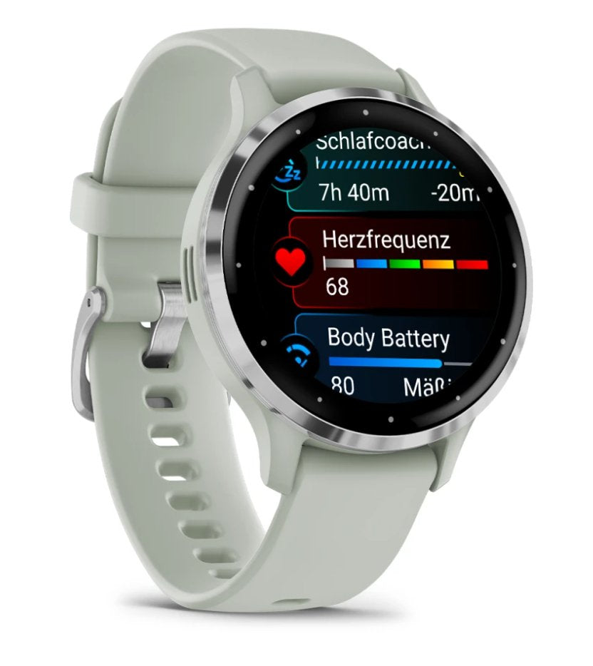 EAN 753759314781 - Garmin Venu 3S 3,05 cm (1.2") AMOLED 41 mm Digital 390 x 390 Pixeles Pantalla táctil Gris, Plata Wifi GPS imagen 3
