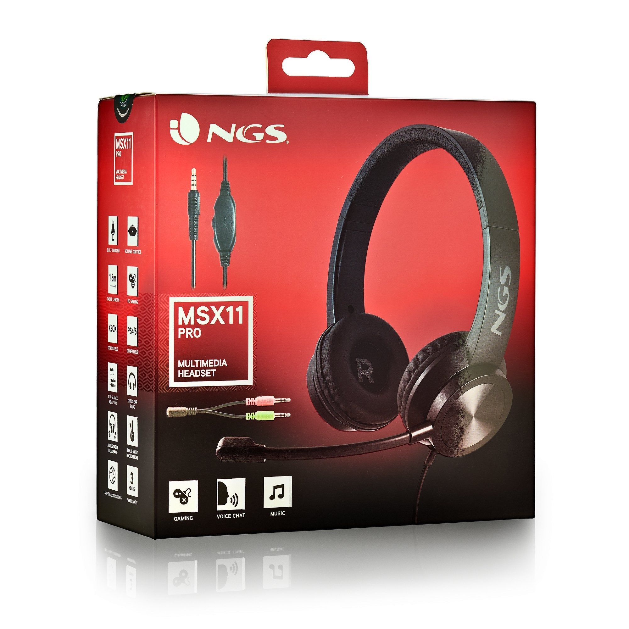 EAN 8435430620955 - NGS MSX 11 PRO Auriculares Alámbrico Diadema Juego Negro imagen 8
