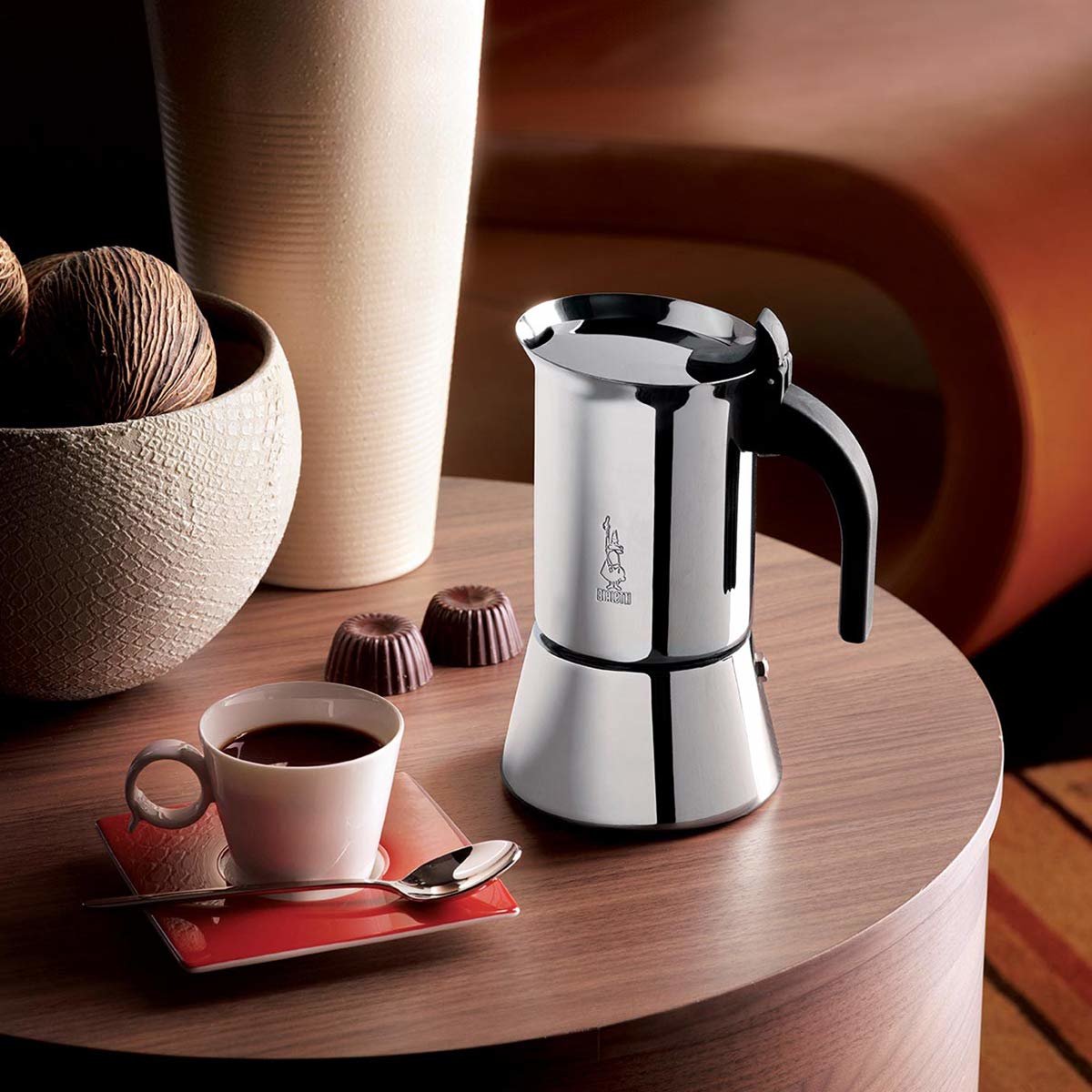Cafetera Italiana Bialetti Venus 0,23 L Negro, Acero Inoxidable