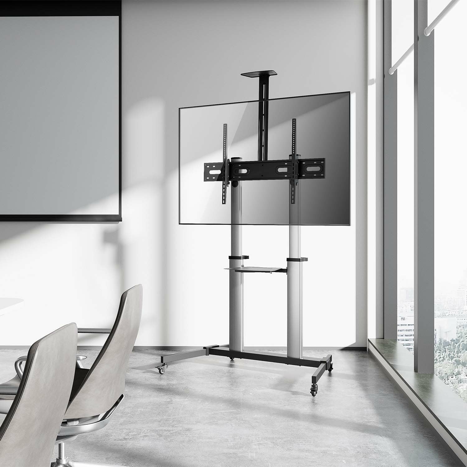 EAN 8435739901076 - AISENS FT100TE-259 soporte para TV 2,54 m (100") Negro, Plata imagen 5