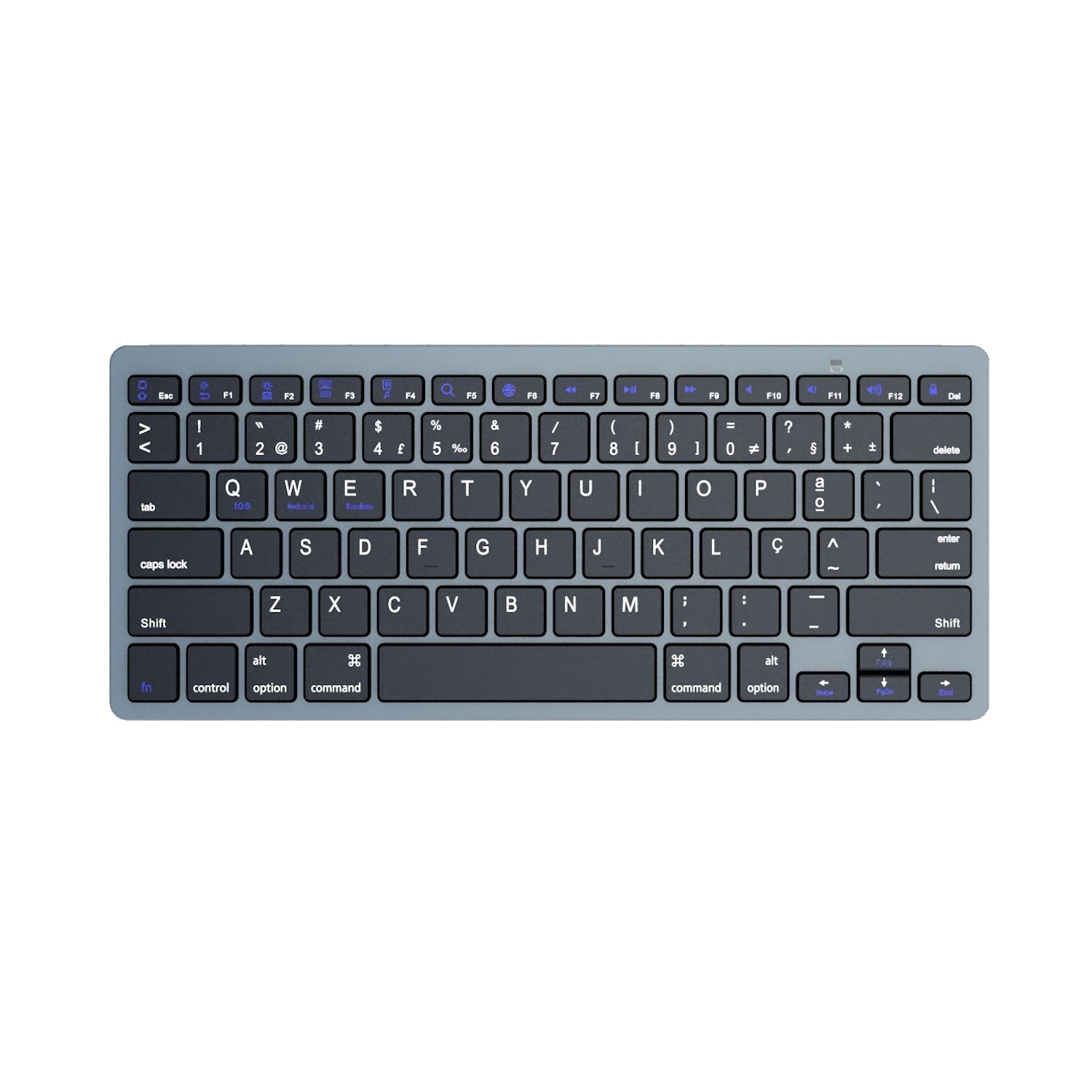 EAN 8052101432244 - Ewent EW3120 teclado Universal Bluetooth QWERTY Portugués Negro, Gris imagen 1
