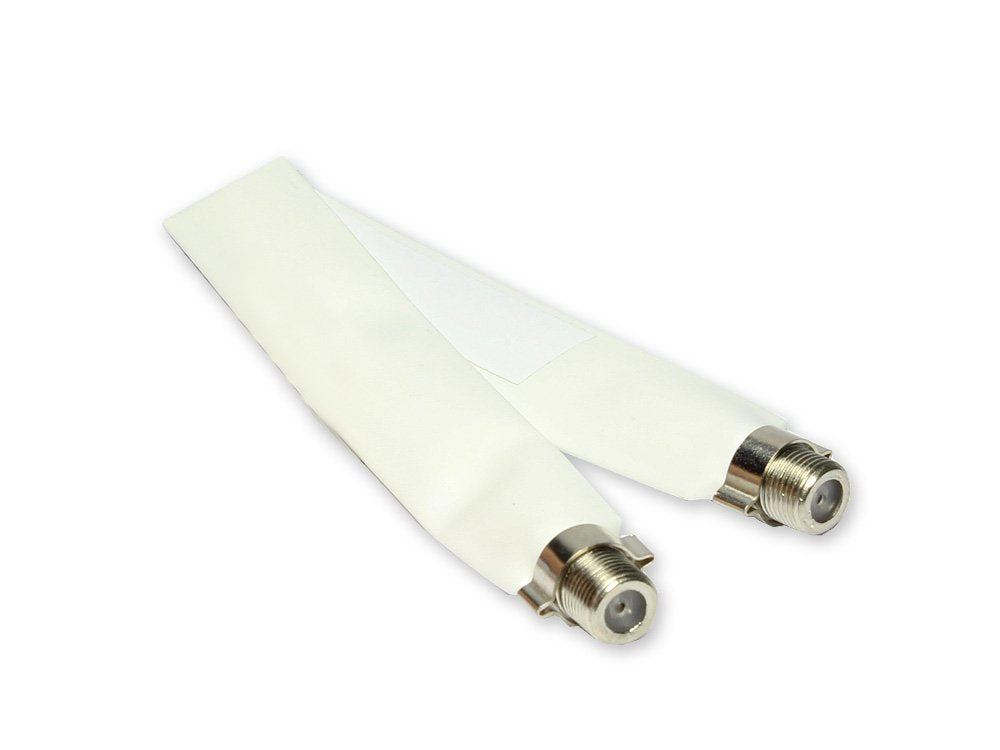 Sat Fensterdurchführung, Gesamtlänge Inkl. Stecker 20cm, Flexible Länge 15cm, Weiss,