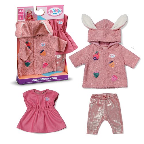Zapf Creation Baby Born® Conjunto Abrigo Con Vestido 43cm, Accesorios Para Muñecas 840740