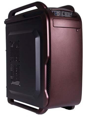 Caja Pc Black Lion It1523 Midi Tower Negro, Burdeos