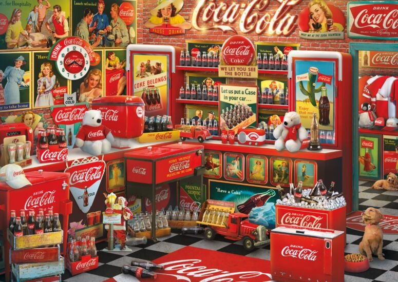 Schmidt Spiele Coca Cola - Nostalgie-Shop, Puzzle 59915