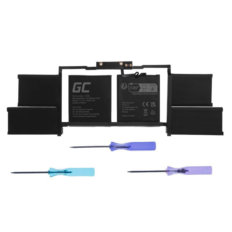 Green Cell Battery A1820 For Apple Macbook Pro 15 A1707 (2016, 2017)