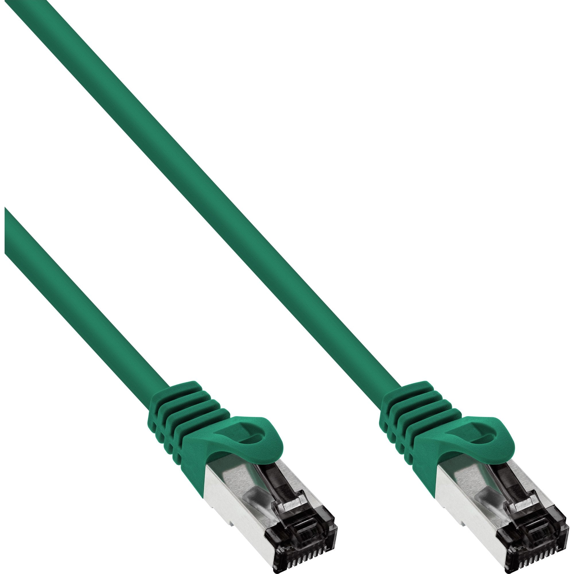 Cable De Red Inline S/Ftp Pimf Cat.8.1 Libre De Halógenos 2000mhz Verde 0.25m