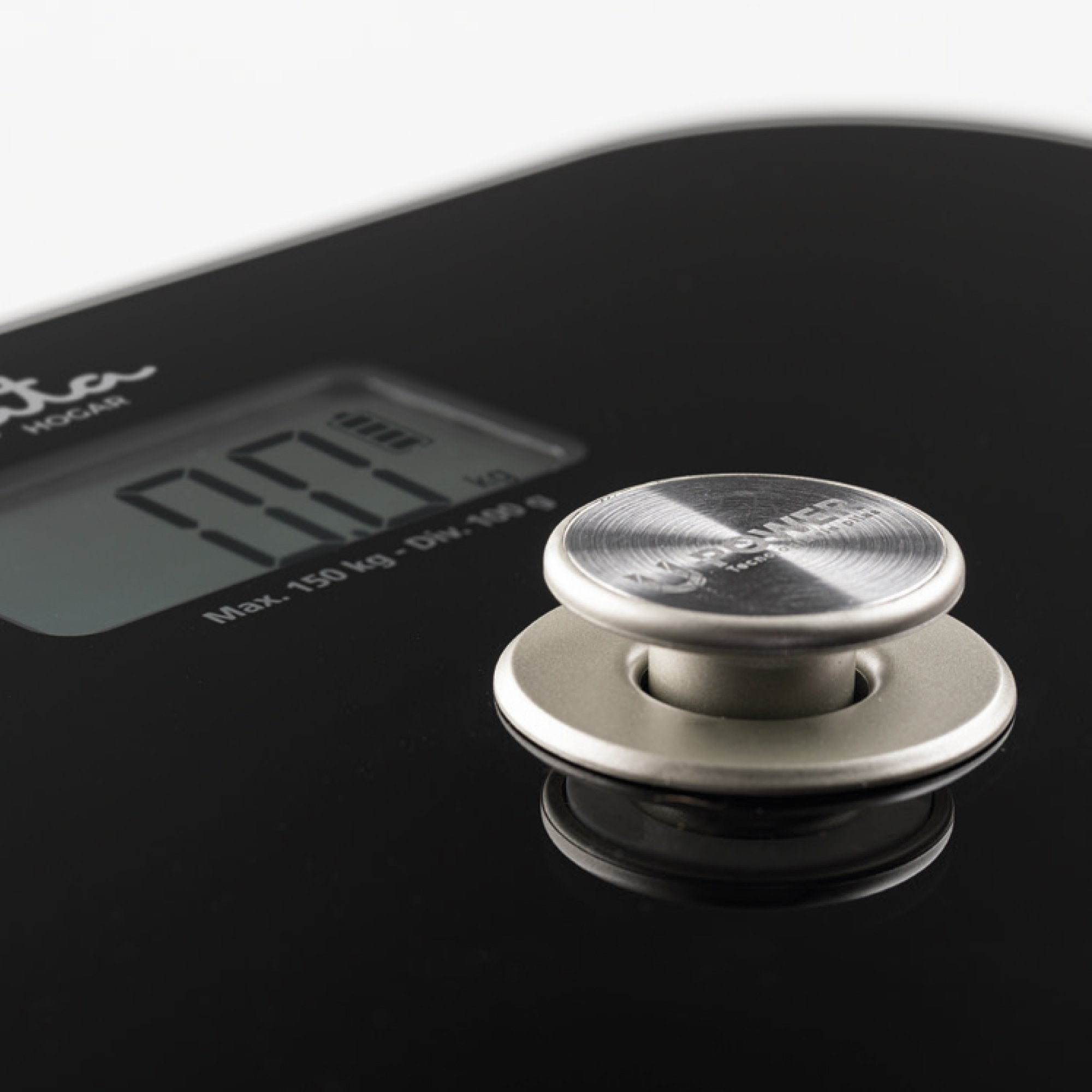 Báscula Ecológica Jata Sin Batería Upower Negra Hbas1499