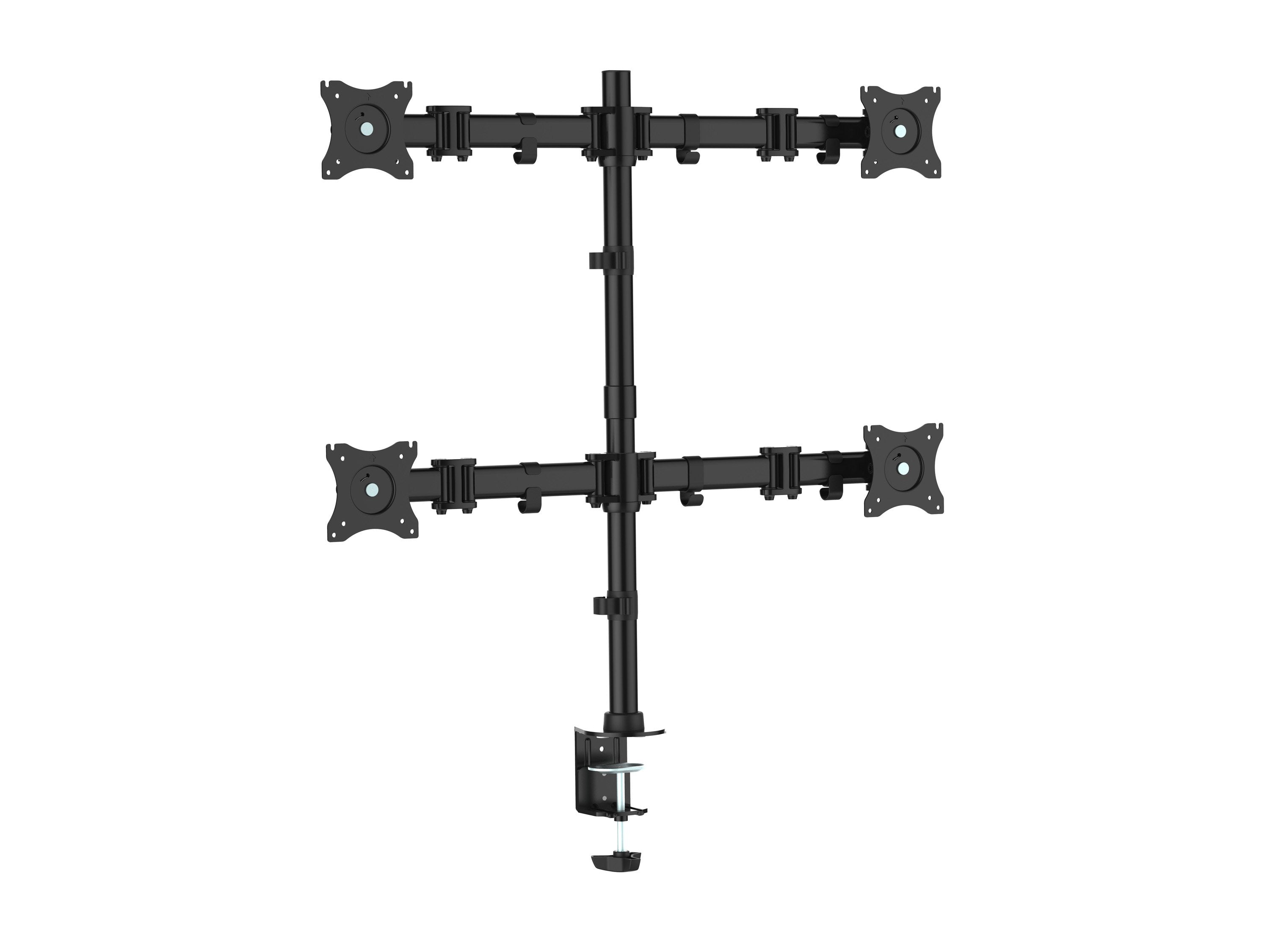 Soporte Pantalla Para Mesa 13-27 Doble Brazo Articulado Soporta 4 Monitores Vesa Standard Hasta 8kg