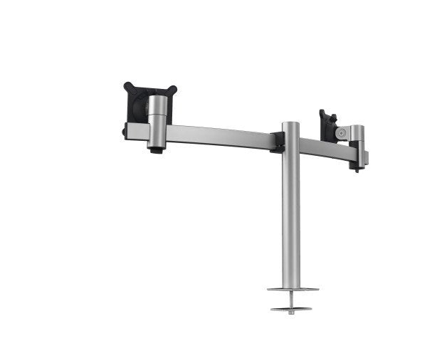 Soporte De Monitor Duradero Para 2 Monitores, Diámetro De Mesa Plateado