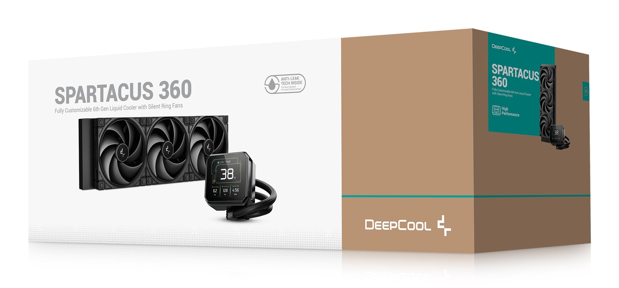 EAN 6933412729631 - DeepCool Spartacus 360 Procesador Kit de refrigeración líquida 12 cm Negro imagen 8