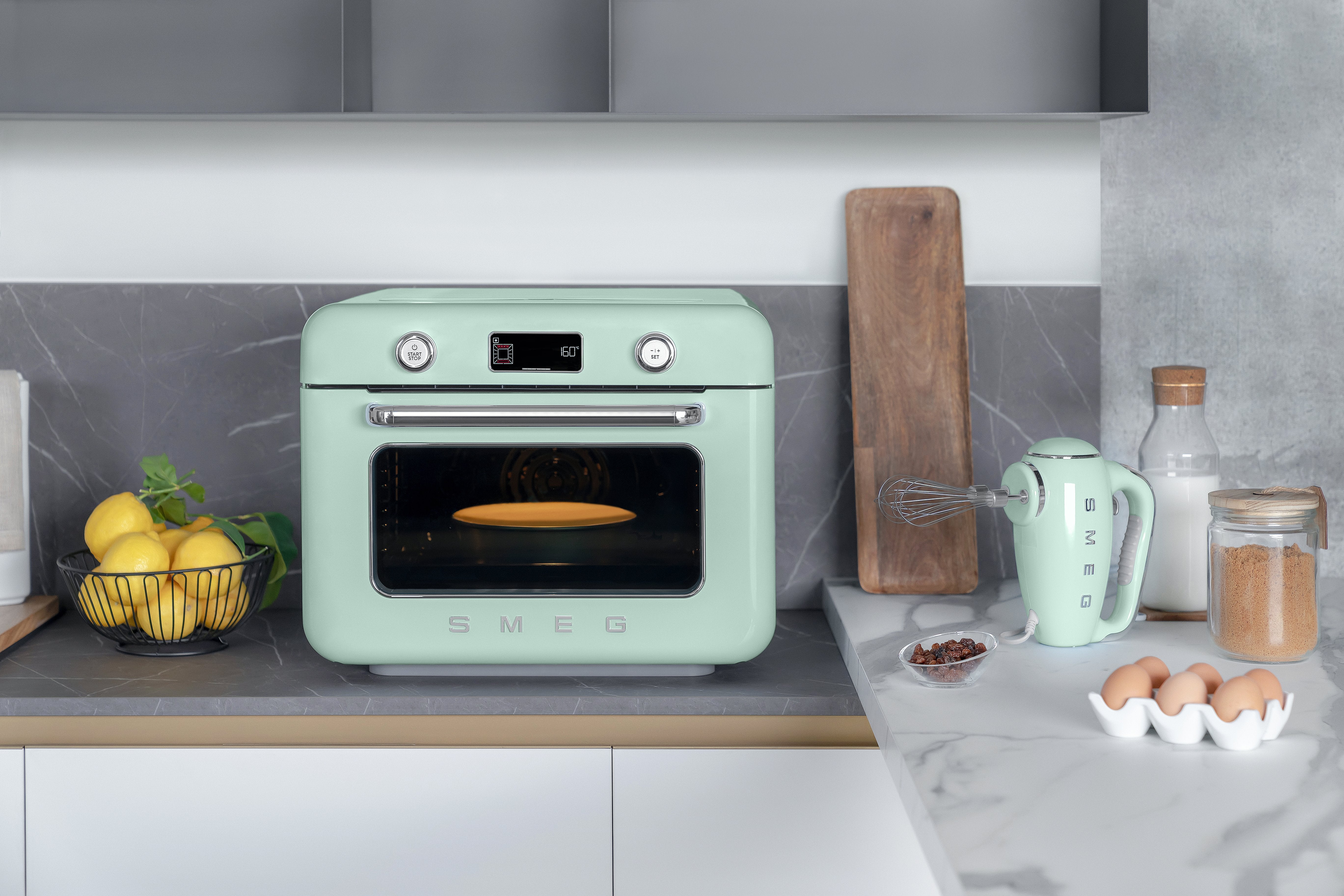 EAN 8017709333881 - Smeg COF01PGEU horno de vapor Pequeño Verde Botones, Giratorio imagen 17