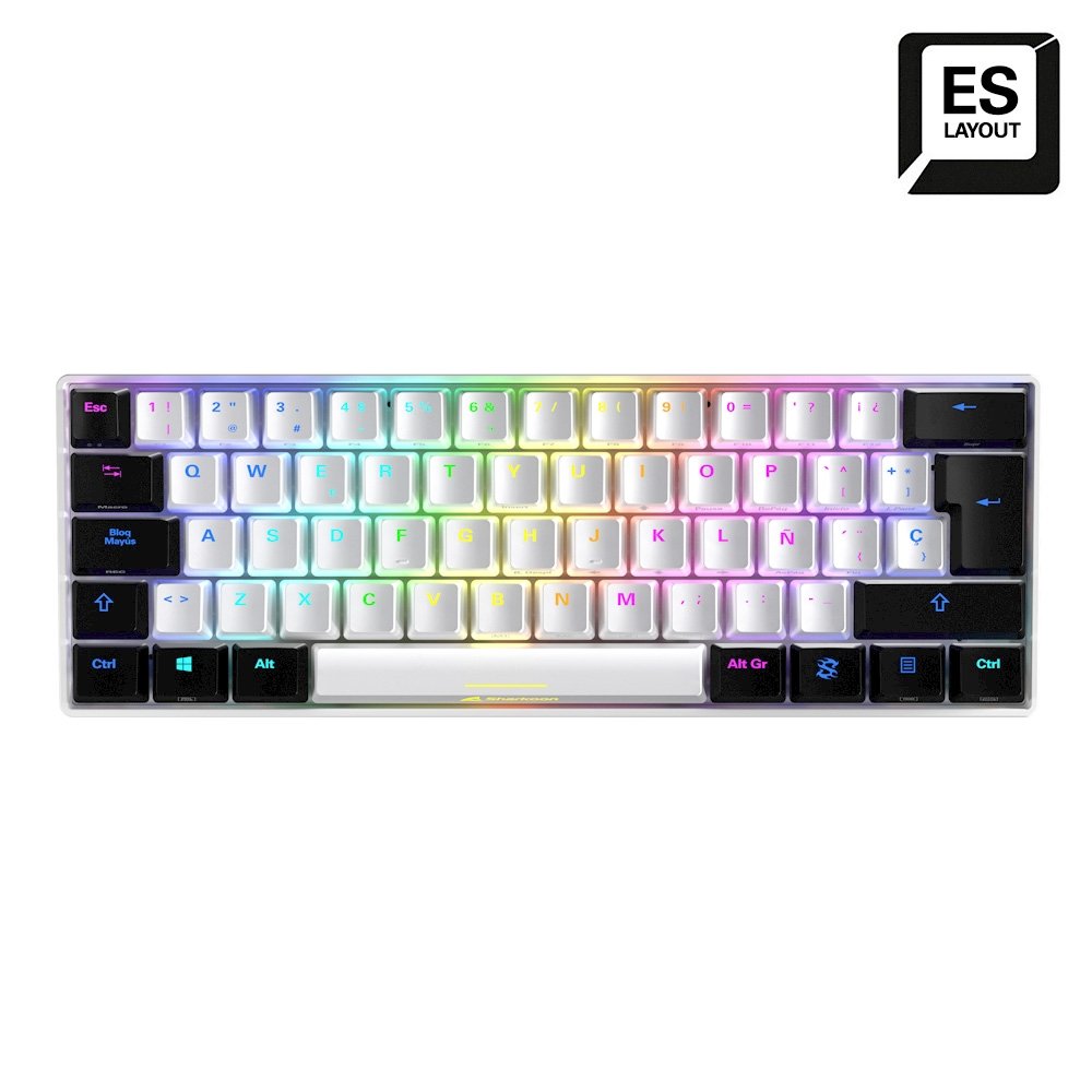 EAN 4044951033966 - Sharkoon SGK50 S4 teclado Juego USB QWERTY Español Blanco imagen 2