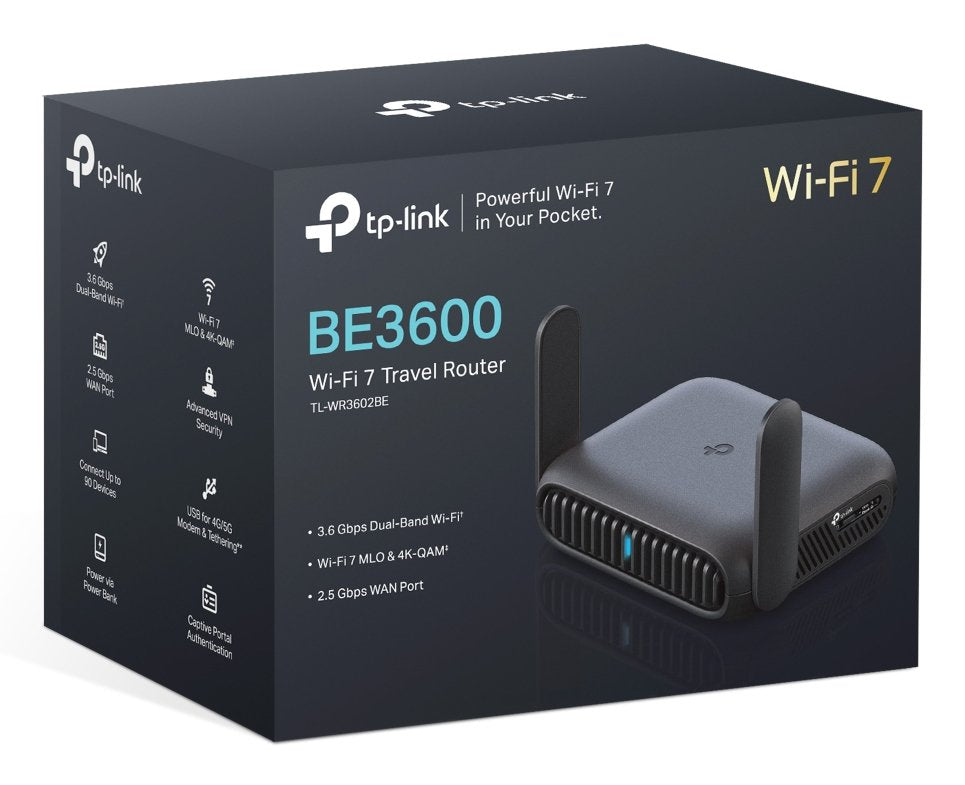 Tp-Link Tl-Wr3602be Be3600 Wi-Fi 7 Reise-Router