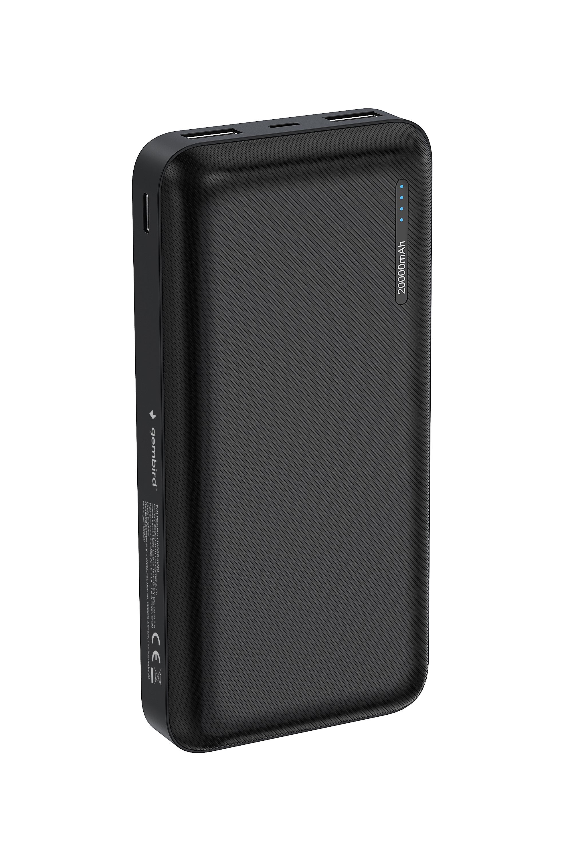 EAN 8716309119092 - Gembird PB20-01 batería externa Polímero de litio 20000 mAh Negro imagen 4