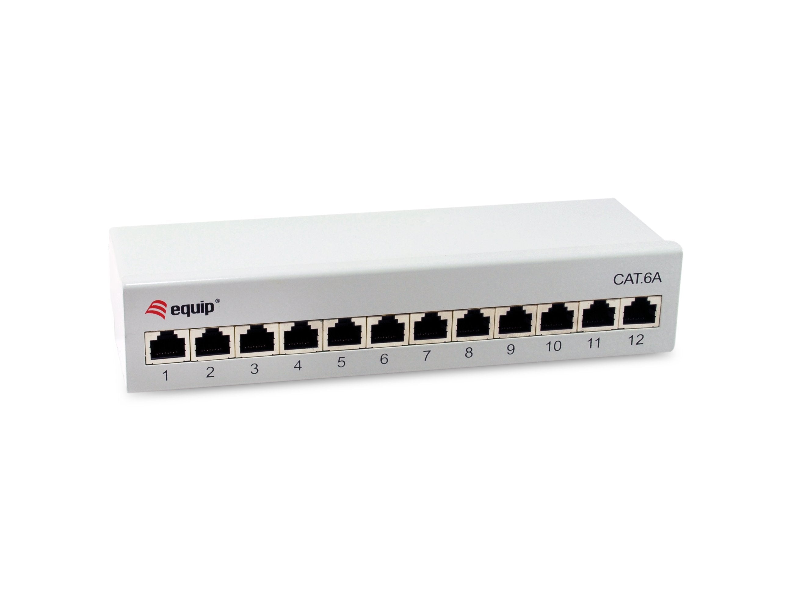 Equip Patchpanel 12x Rj45 Cat6a Ftp 1he Premium Gris Claro