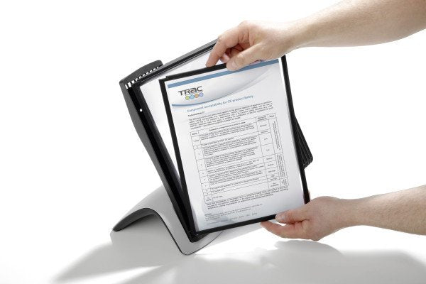 Simema De Paneles Expositores Durable Sherpamyletable M 10 Paneles Expositores Negros