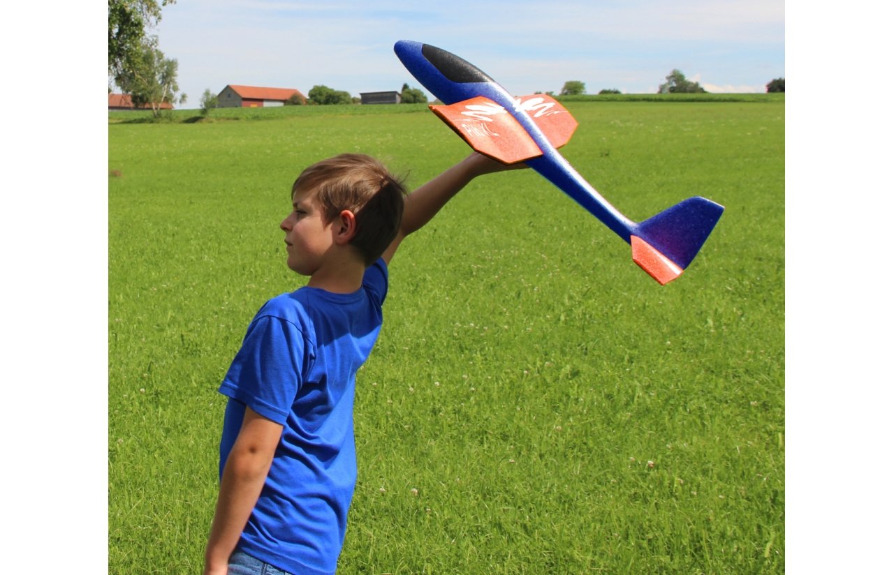 Jamara Avión Planeador De Juguete Pilo Xl Espuma Naranja 8+