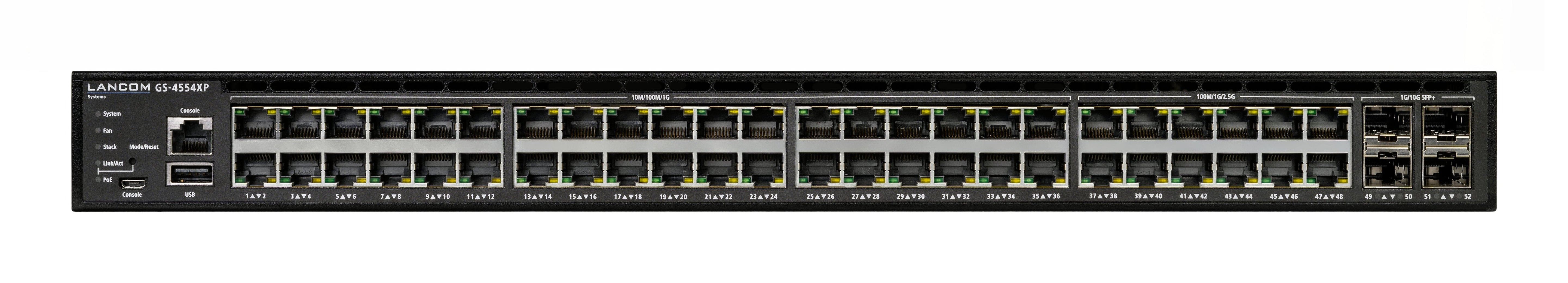 Lancom Gs-4554xp Switch Gestionado L3 2.5g Ethernet (100/1000/2500) Energía Sobre Ethernet (Poe) 1u Negro
