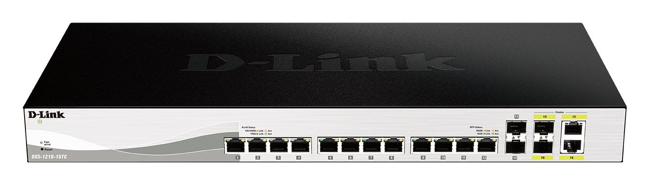 EAN 0790069428548 - D-Link DXS-1210-16TC switch Gestionado L2 10G Ethernet (100/1000/10000) Negro imagen 2