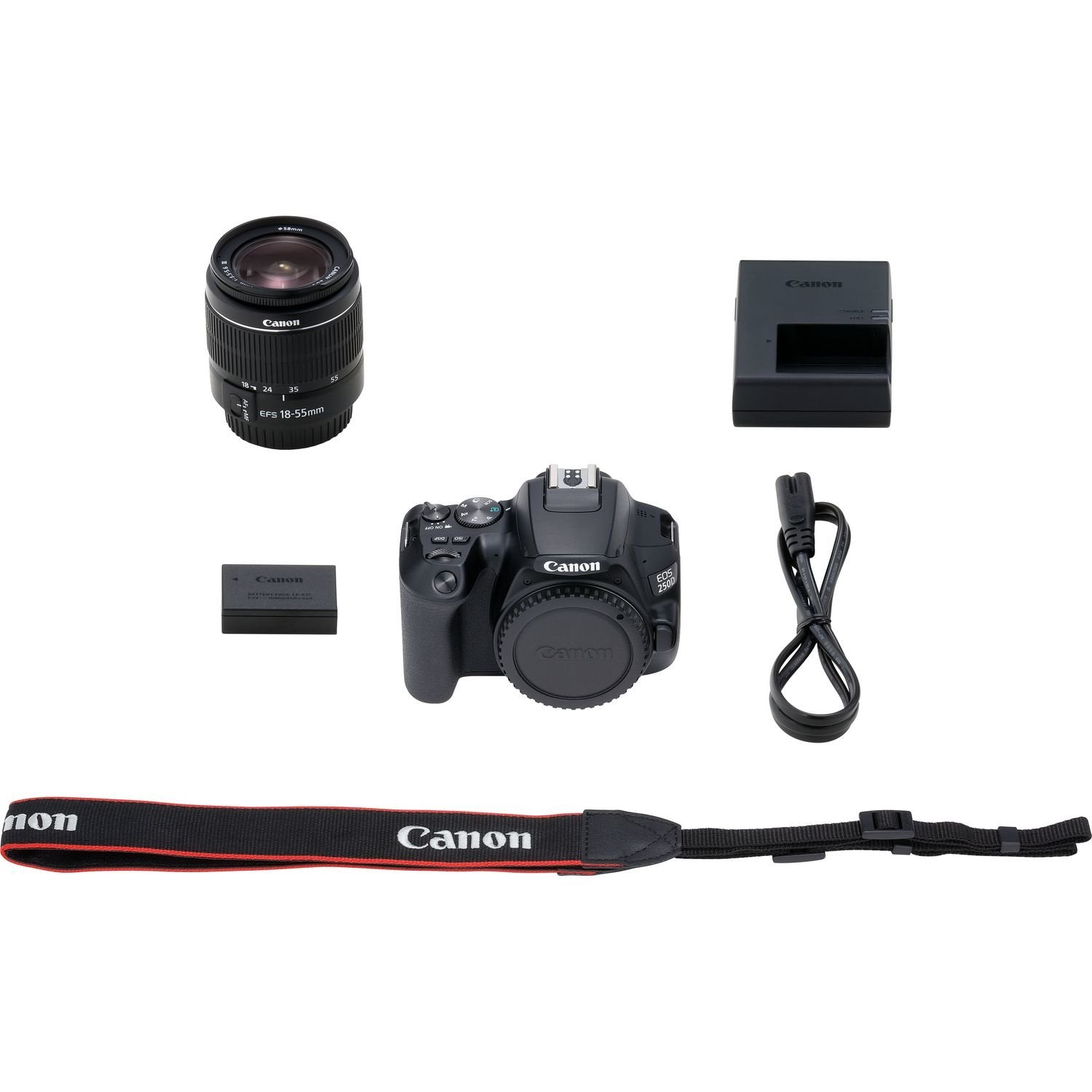 Canon Eos 250d Kit 18-55 Mm Dc Iii, Negro 3454c009aa