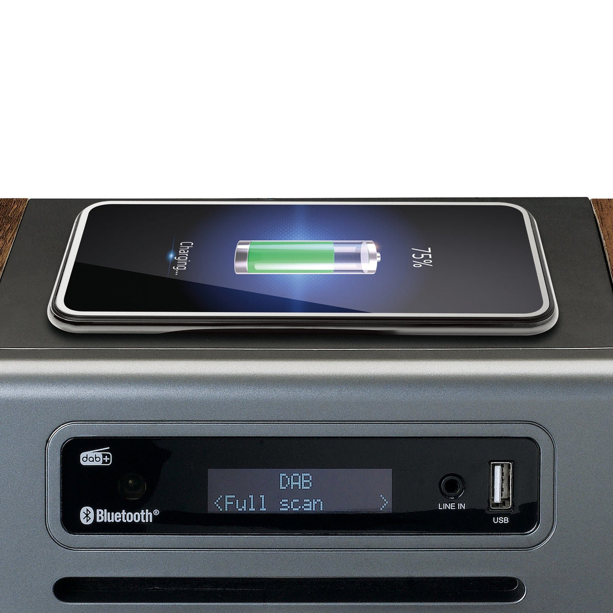 EAN 8711902066163 - Lenco MC-175SI sistema de audio para el hogar Microcadena de música para uso doméstico 40 W Plata, Madera imagen 7