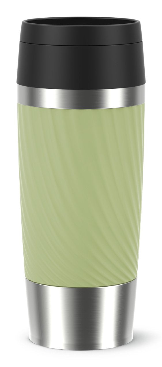 Emsa Travel Mug Classic Twist (Verde/Edelstahl, 0,36 Liter) N2025500