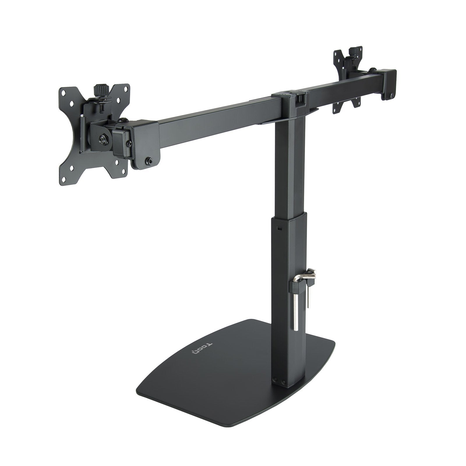 Tooq Soporte De Mesa Para 2 Monitores De 17"-27" - Regulacion De Altura Por Piston De Gas - Gestion De Cables - Peso