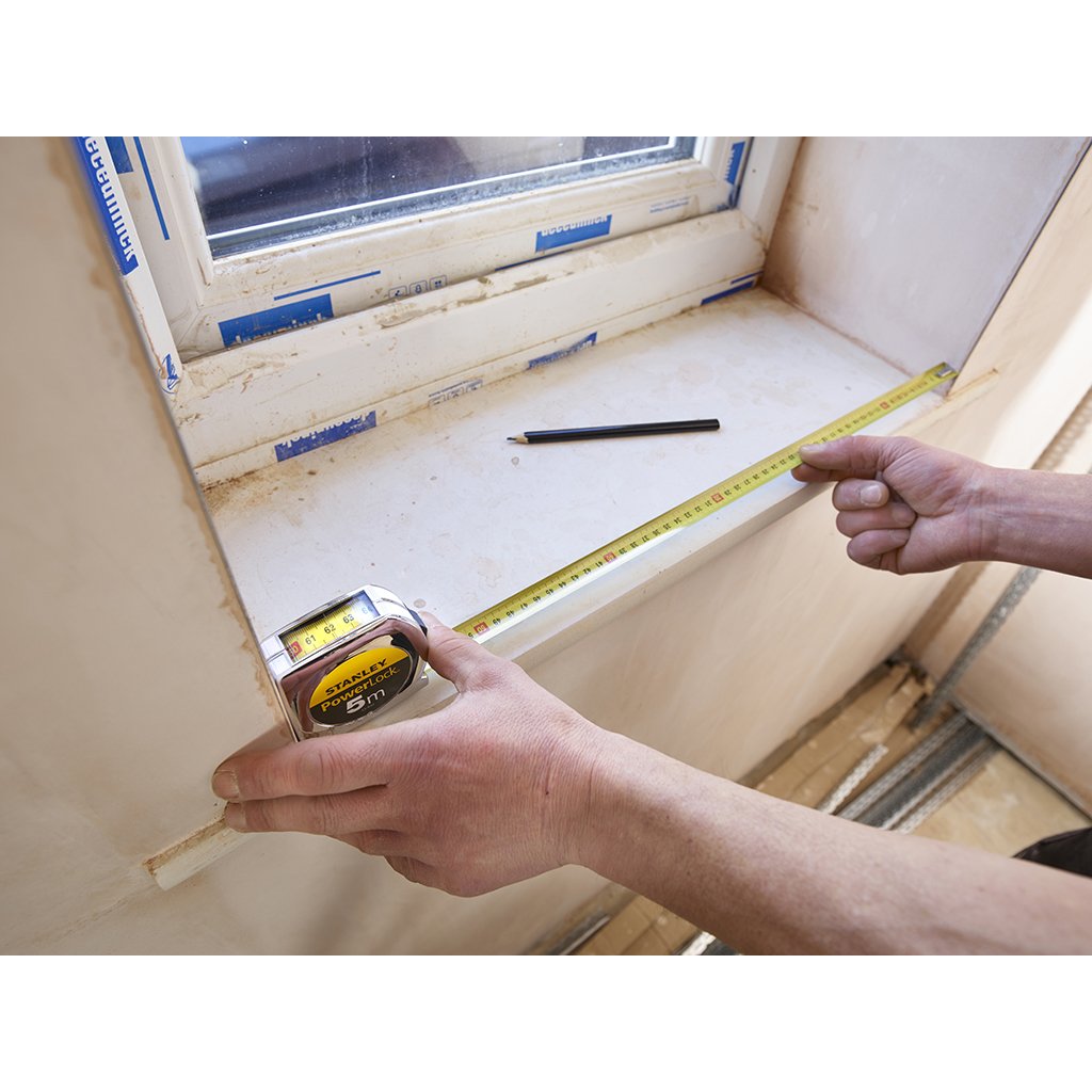 Cinta Métrica Stanley 0-33-932 5 M Acero Inoxidable Plateado/Amarillo