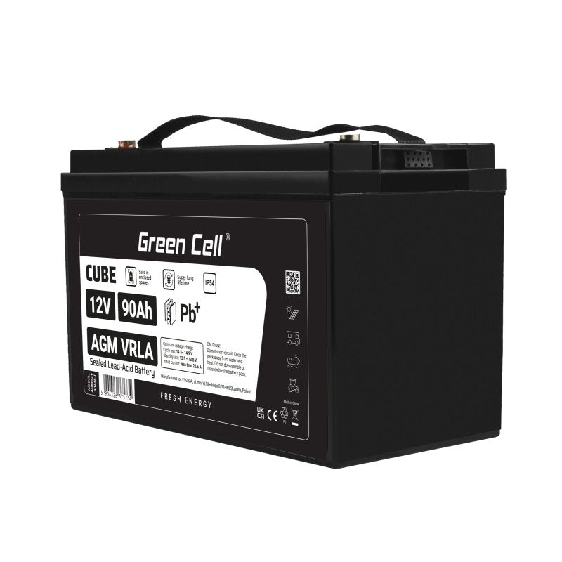EAN 5904326375734 - Green Cell AGM12V90AH-J batería para sistema ups Sealed Lead Acid (VRLA) 12 V 90 Ah imagen 5