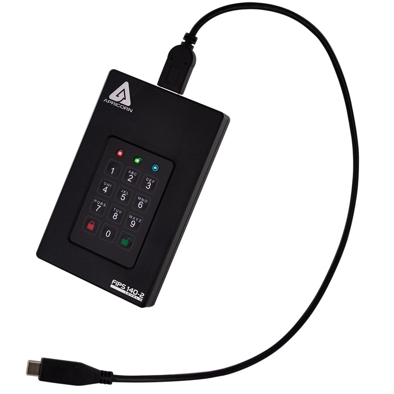 Apricorn Festplatte Aegis Fortress L3 - 4 Tb - Usb 3.1 - Negro