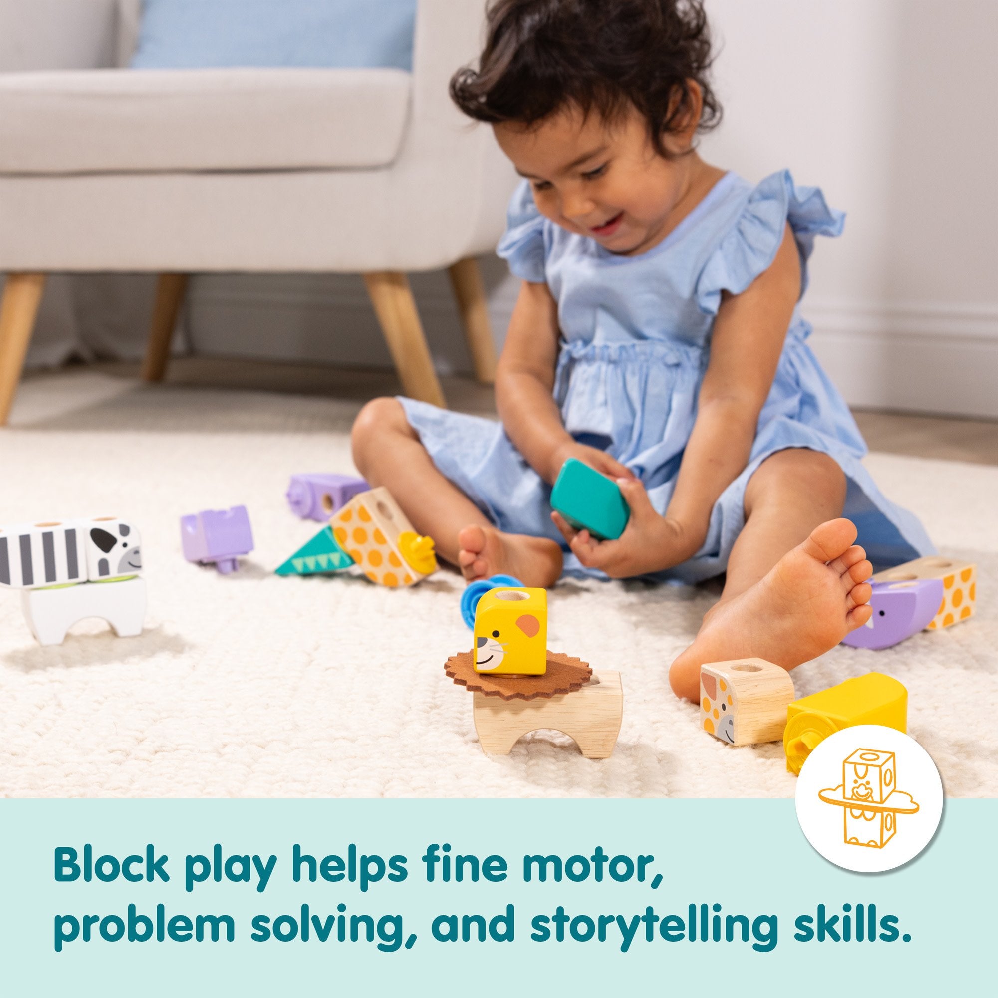 EAN 681147005549 - Melissa & Doug MDT BBN Blockables Safari Plyst GML imagen 5