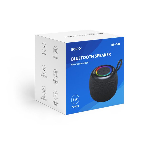 Altavoz Savio Bs-041 Bluetooth 5w, Negro