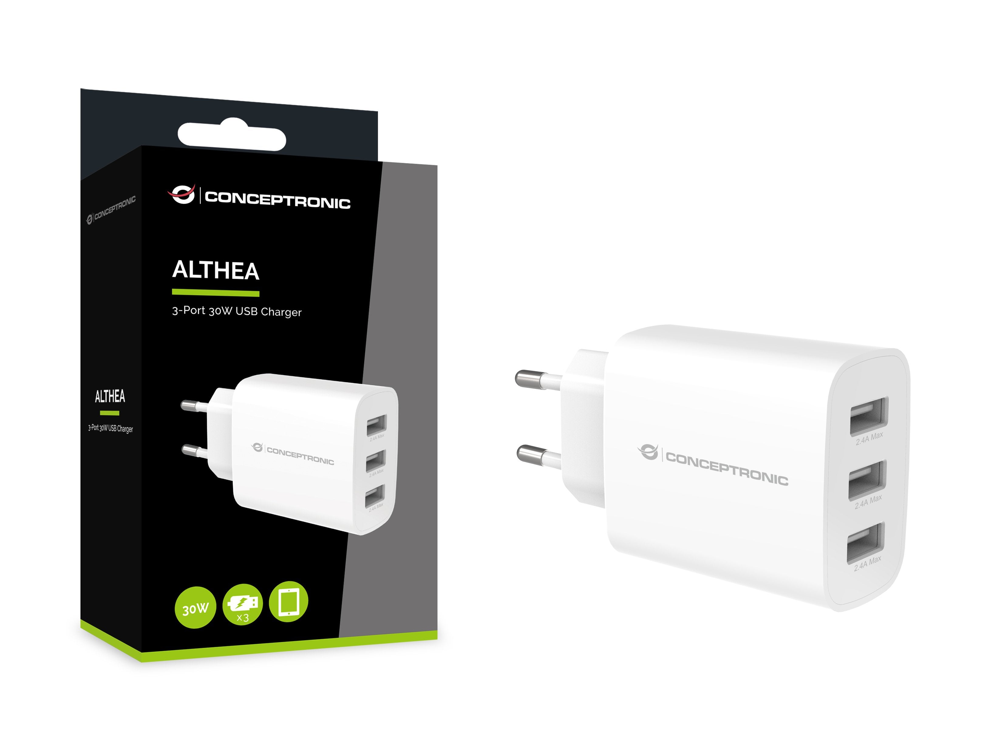 EAN 4015867230909 - Conceptronic ALTHEA13W cargador de dispositivo móvil Universal Blanco Corriente alterna Interior imagen 4