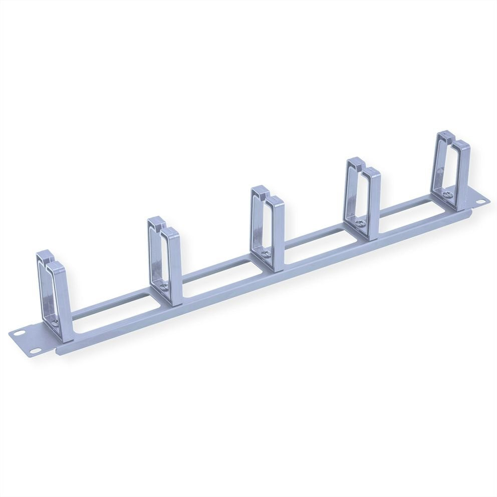 Value 19-Zoll-Frontplatte, 5 Cablesen Typ C, Cabledurchfhrung, Grau
