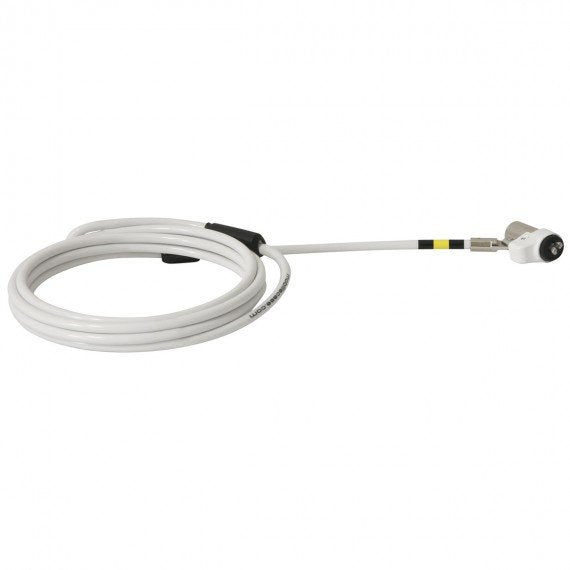 Mobilis 001264 Cable Antirrobo Plata, Blanco 2 M