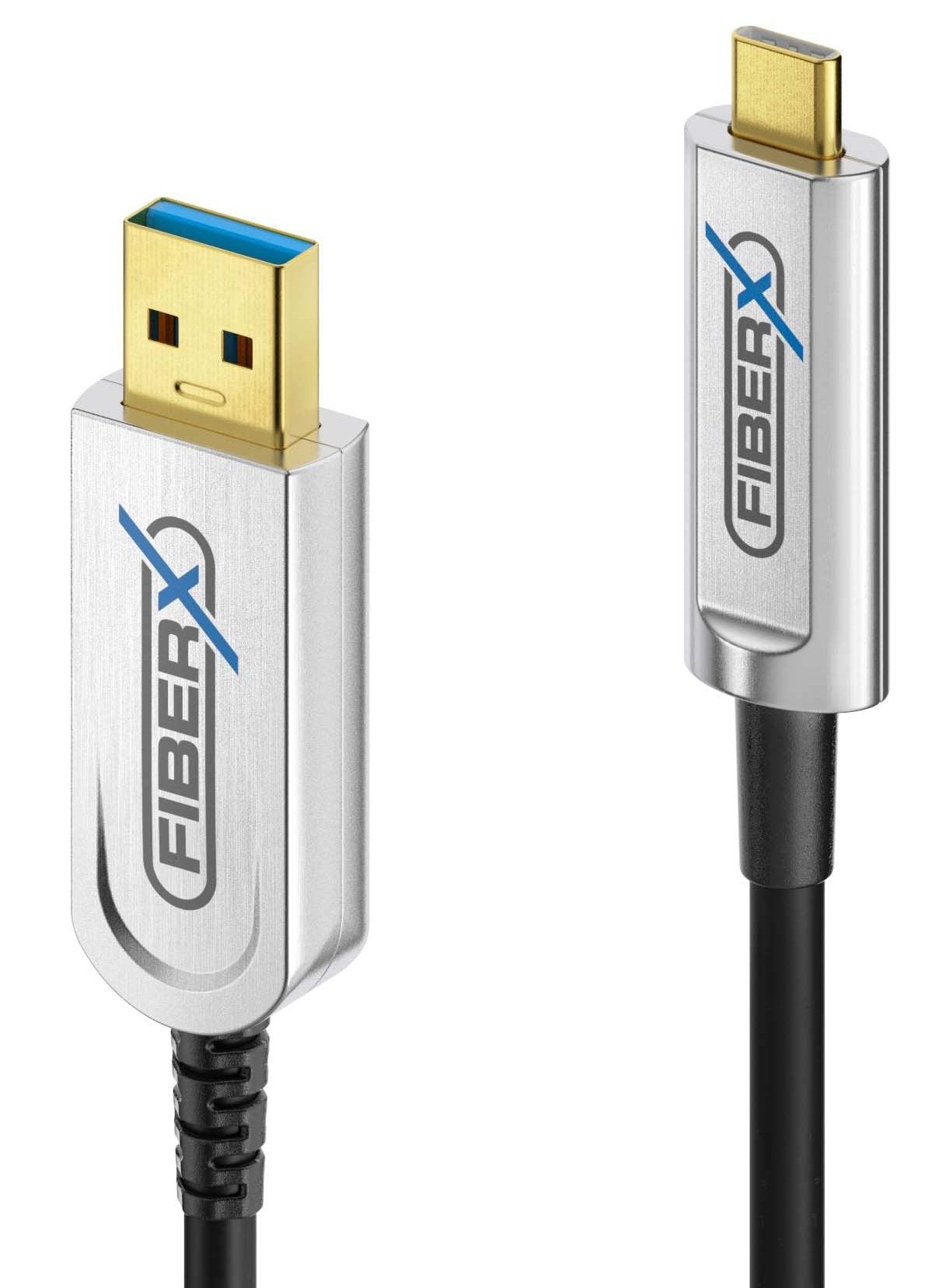 EAN 4251364732014 - FiberX FX-I630-010 cable USB USB 3.2 Gen 1 (3.1 Gen 1) 10 m USB C USB A Negro, Plata imagen 1